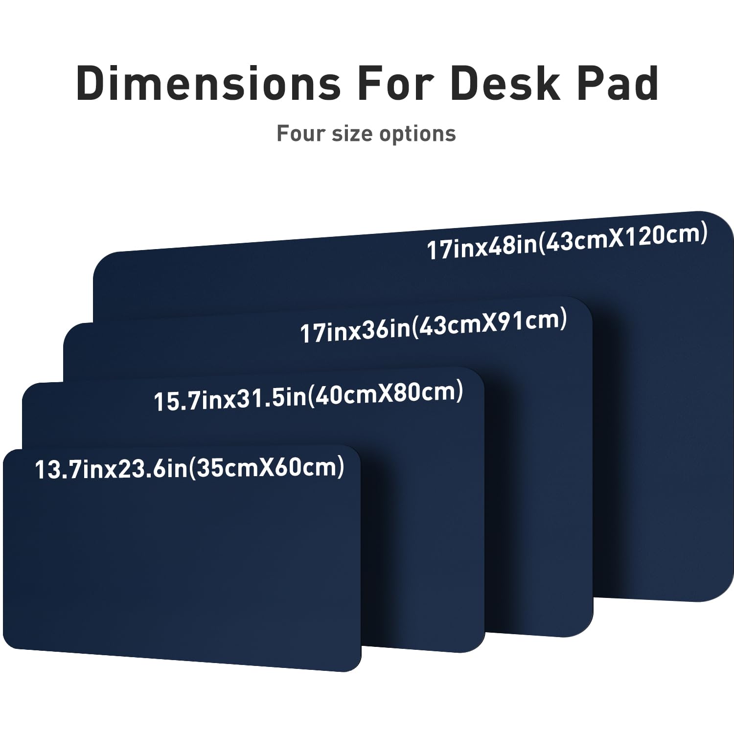 Aothia Leather Desk Pad Protector, Mouse Pad, Office Desk Mat, Non-Slip PU Leather Desk Blotter