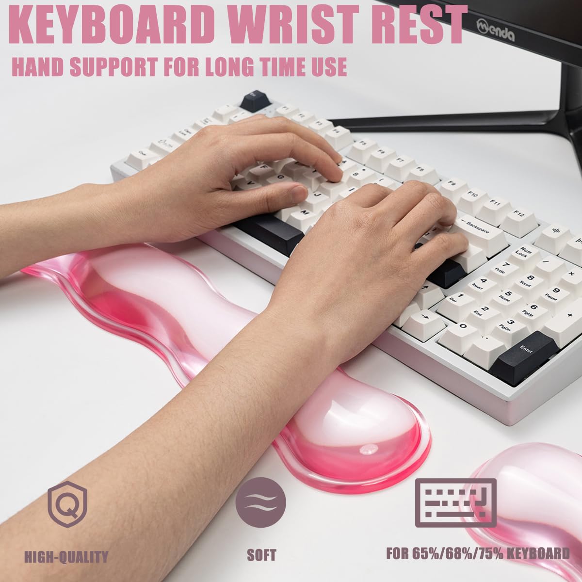 Gel Keyboard and Mouse Wrist Rest Set,Wrist pad for Computer Keyboard