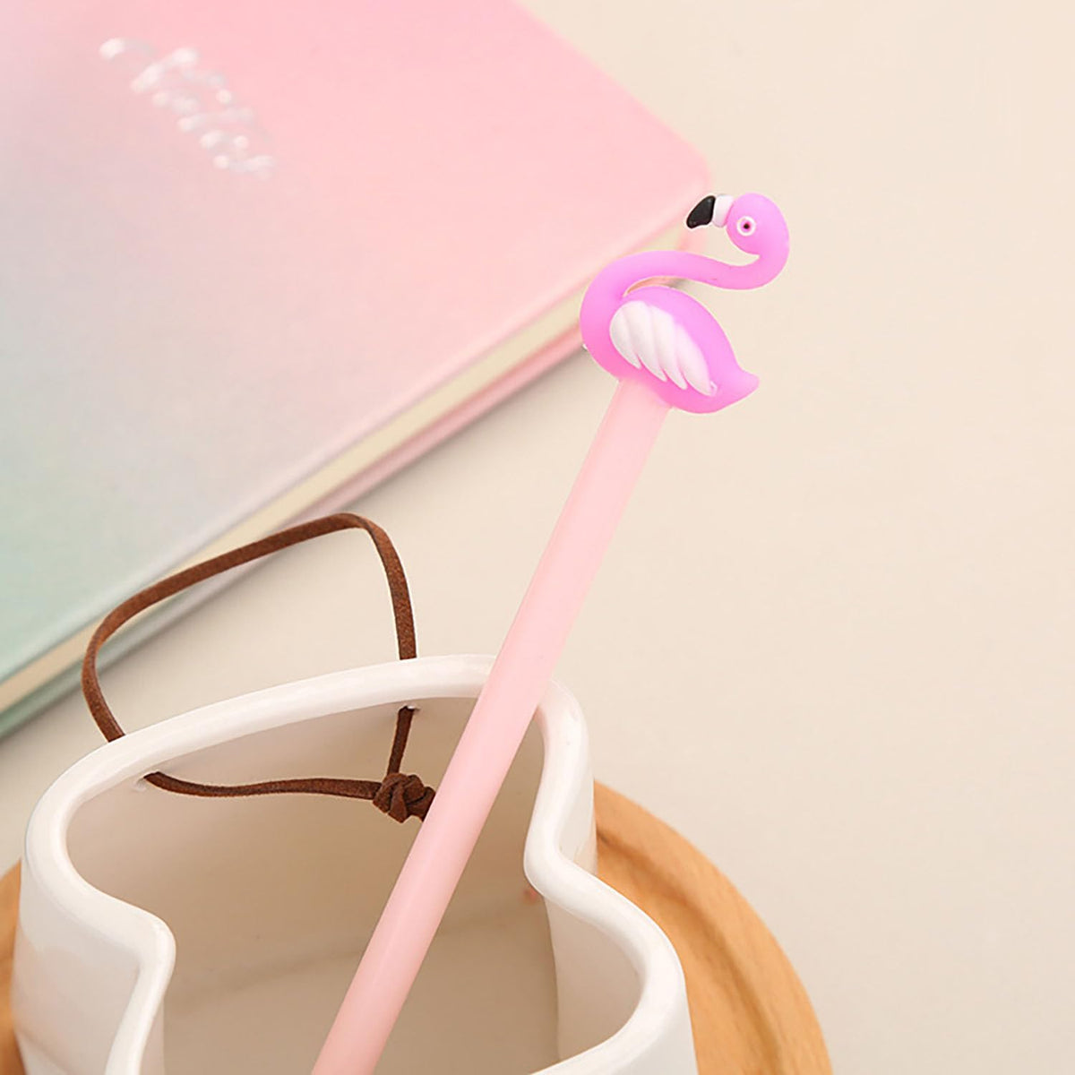 YYaaloa 60pcs Flamingo Gel Ink Pens 0.5 mm Black Ink Novelty Pens for Women Coworkers Office Home