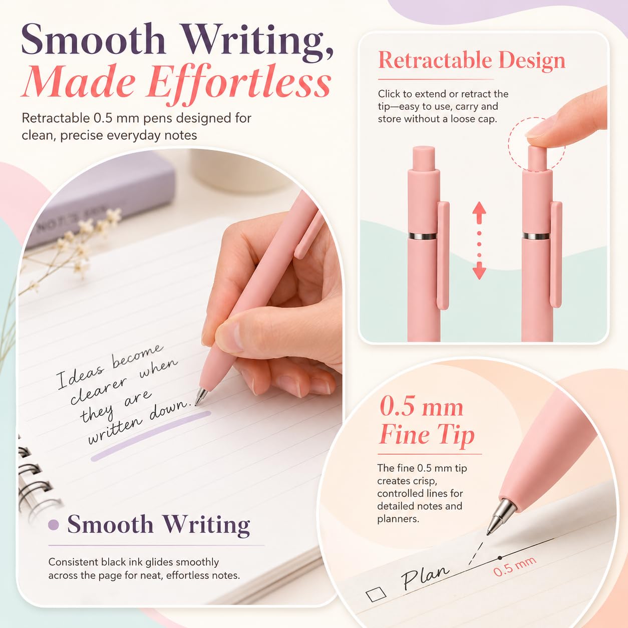 27 Pcs Aesthetic School Supplies Include 12 Pcs Aesthetic Highlighters Bible 1 Ppcs Big apacity Pen