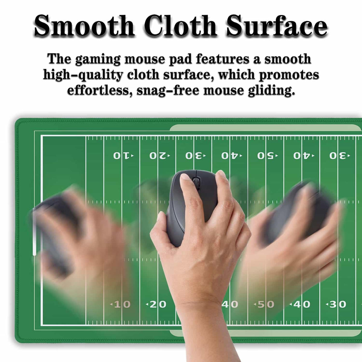 Samgula Green Desk Pads, Large Non-Slip Mousepads, Gaming Desk Pad - 35.4 X 15.7 inch for Work