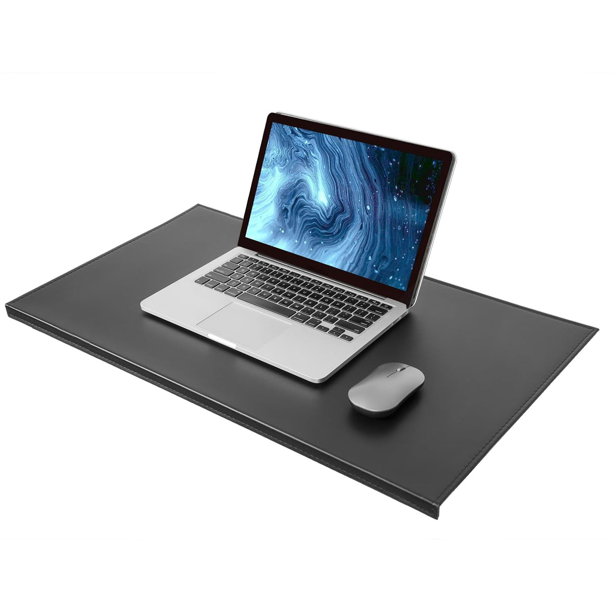 AKOZLIN 31.5"x15.8" Soft PU Leather Surface Office Desk Mouse Mat Pad with Full Grip Fixation Lip