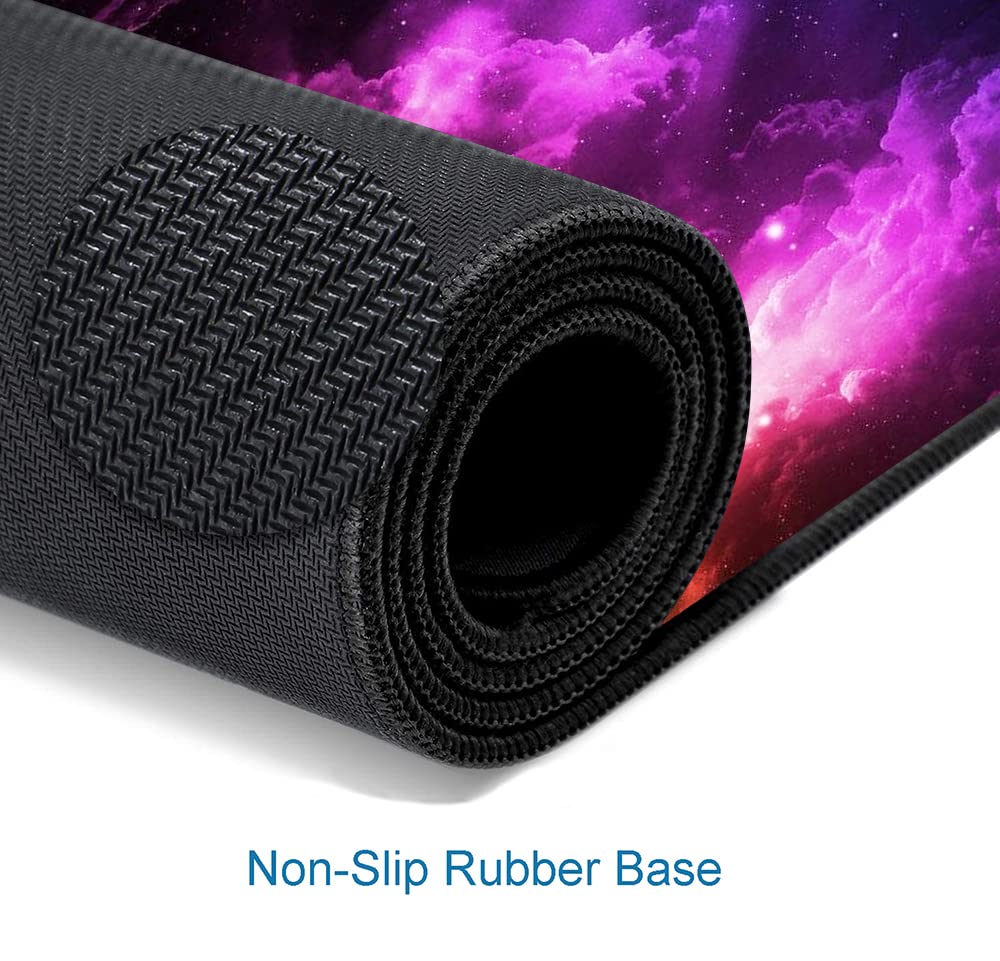 SANWUMIAN Mouse Pad Gaming, Large Mouse Pads for Desk, Keyboard Mouse Mat Desk Pad, Non-Slip Rubber