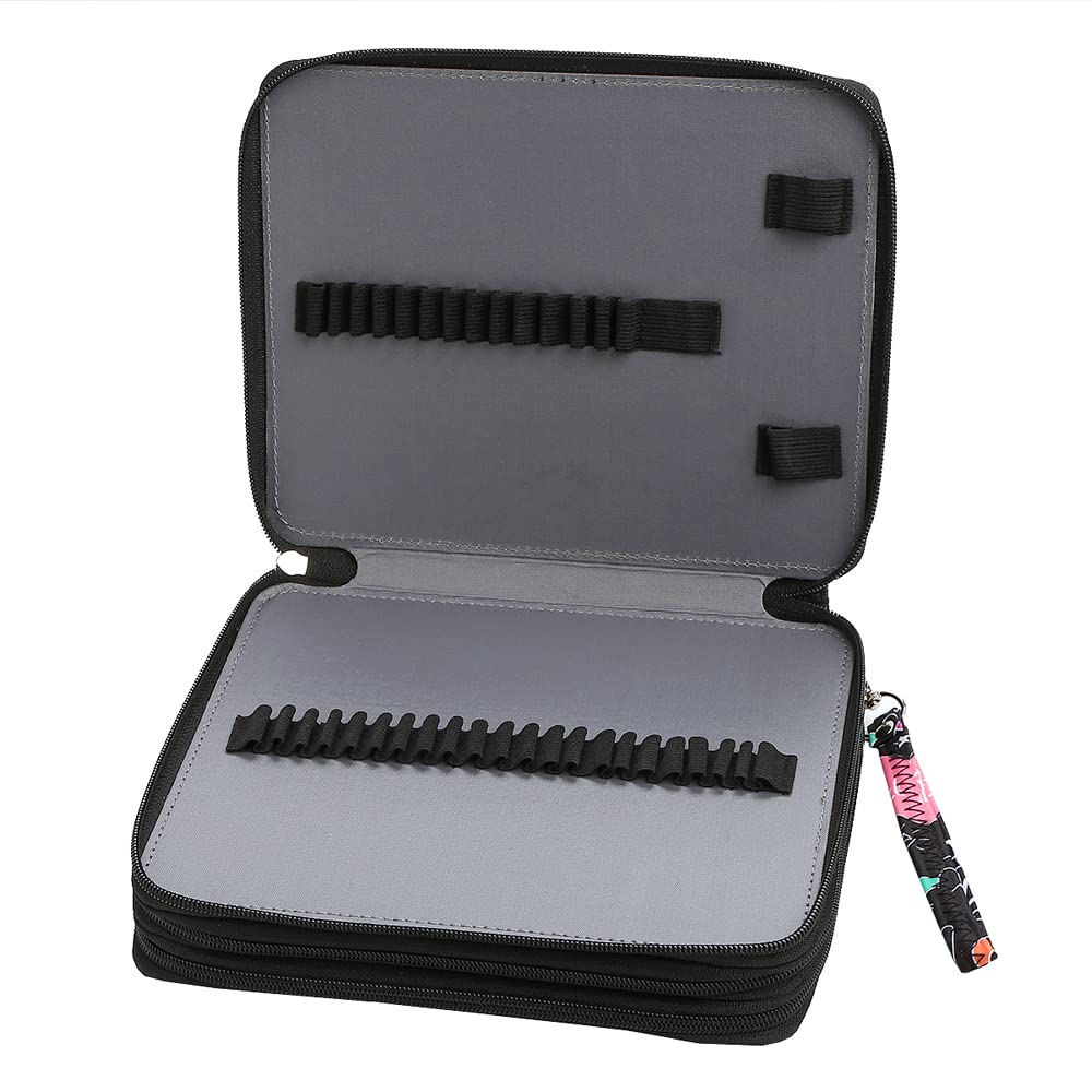 Lbxgap 124 Slots Pencil Case Organizer w/Removal Handle Strap