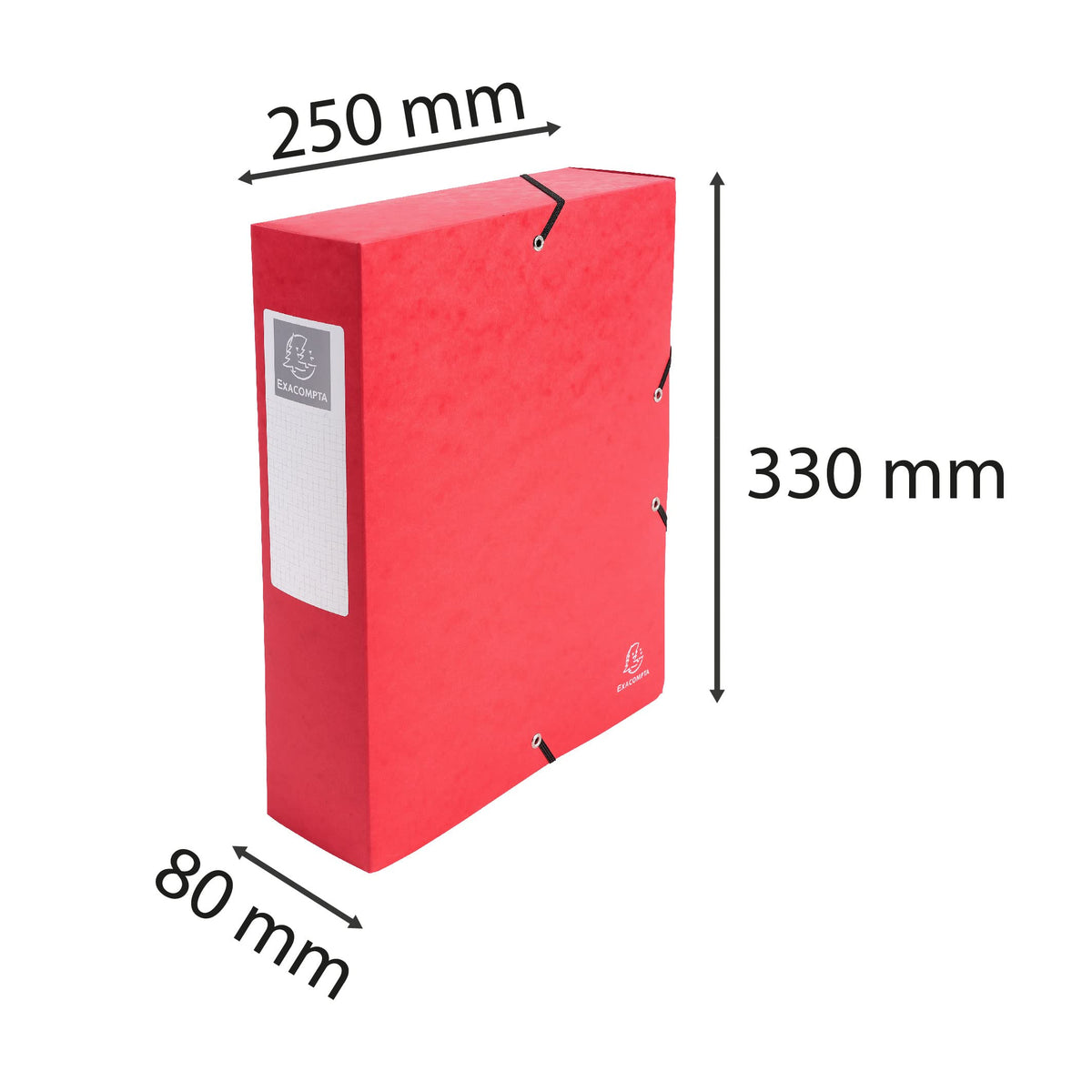 Exacompta - Ref 50835E - Pressboard Filing Box - 250 x 330mm in Size, Suitable for Holding A4