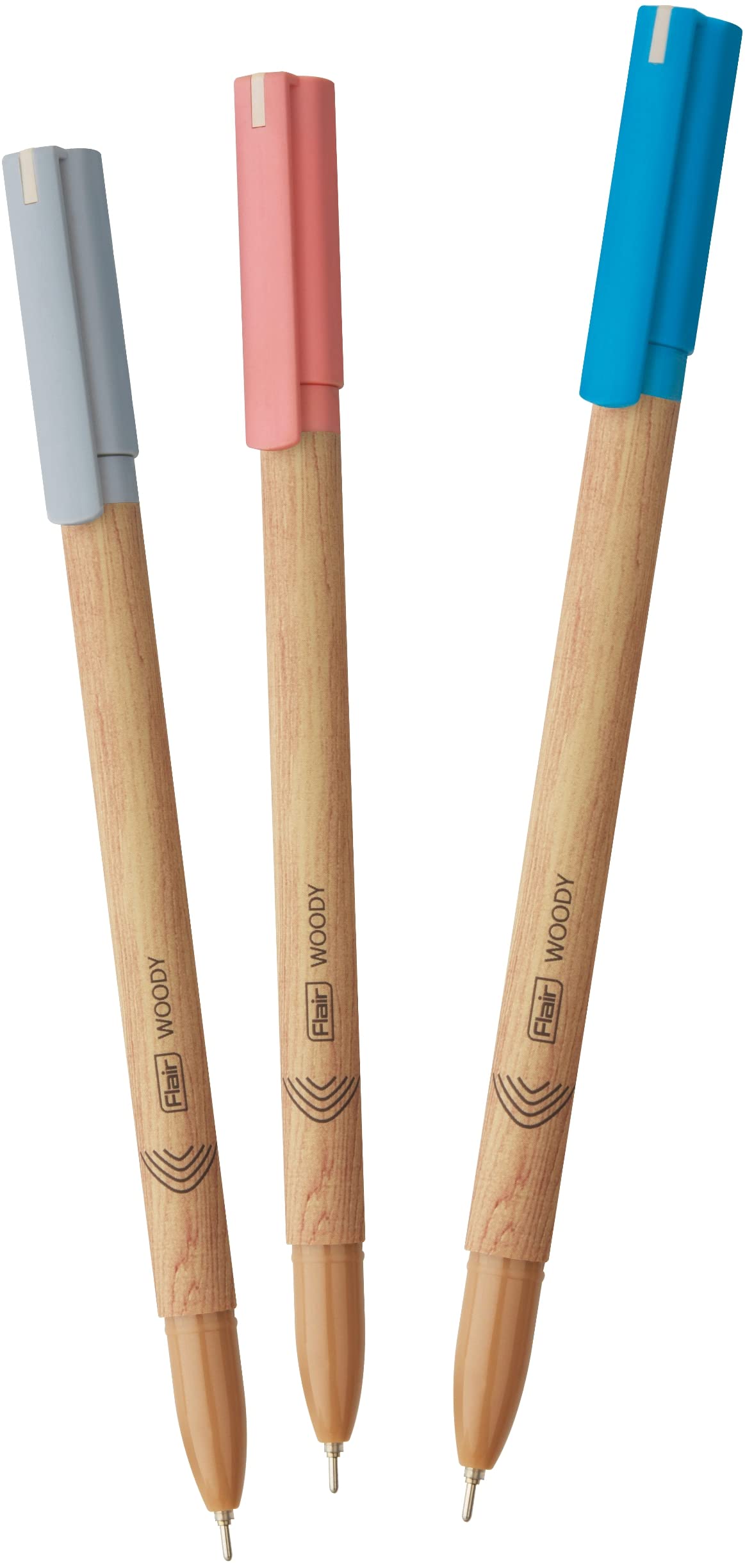 FLAIR Woody Pack Of 50 Ball Pens|Multicolor