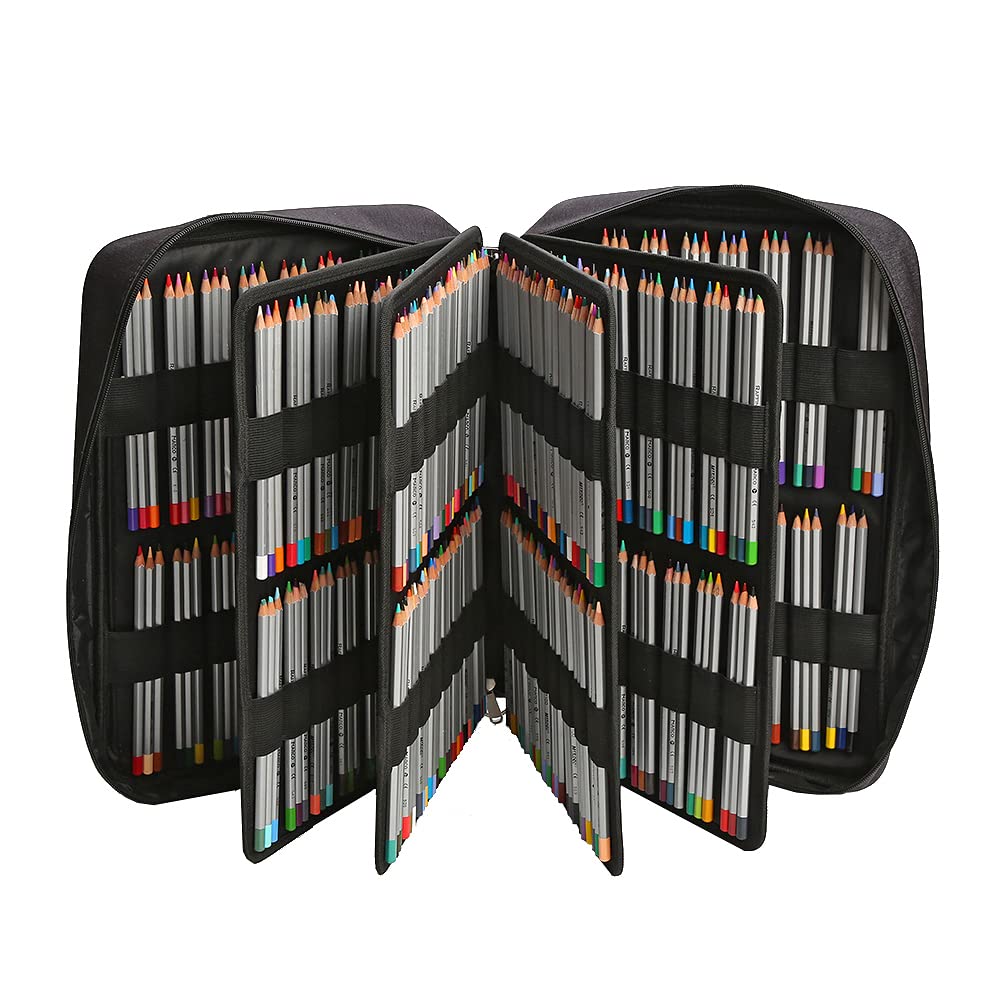 Lbxgap 480 Slots Colored Pencil Case w/Handle & Shoulder Strap