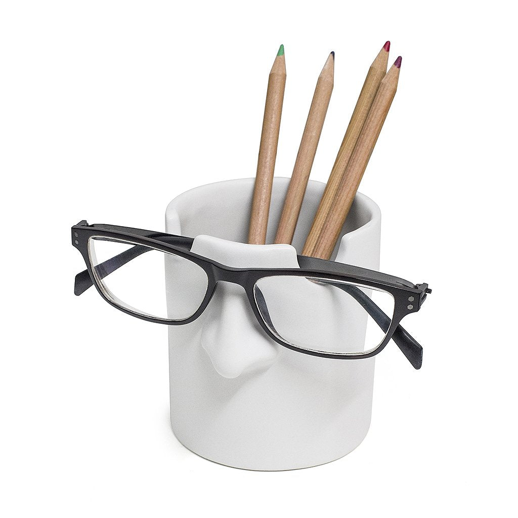 Balvi Mr Tidy Pencil Holder & Glasses Holder White Colour Keep Your Glasses Stored in Your Home