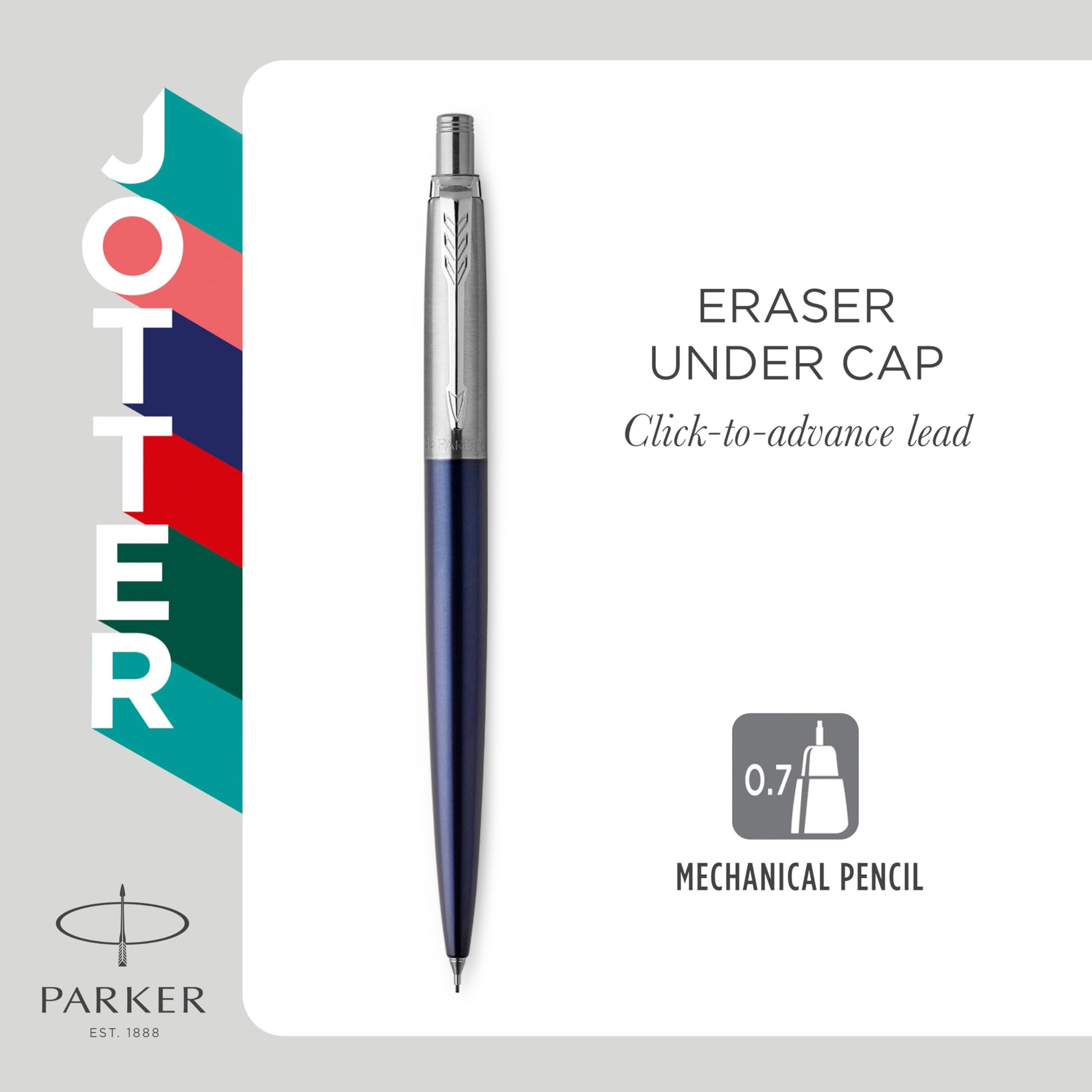 Parker Jotter Originals Trio Pen Gift Set | Ballpoint Pen, Gel Pen & Mechanical Pencil | Made From