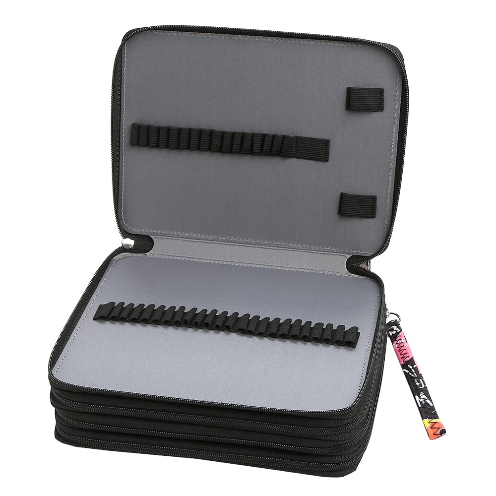 Lbxgap 184 Slots Pencil Case Organizer w/Removal Handle Strap