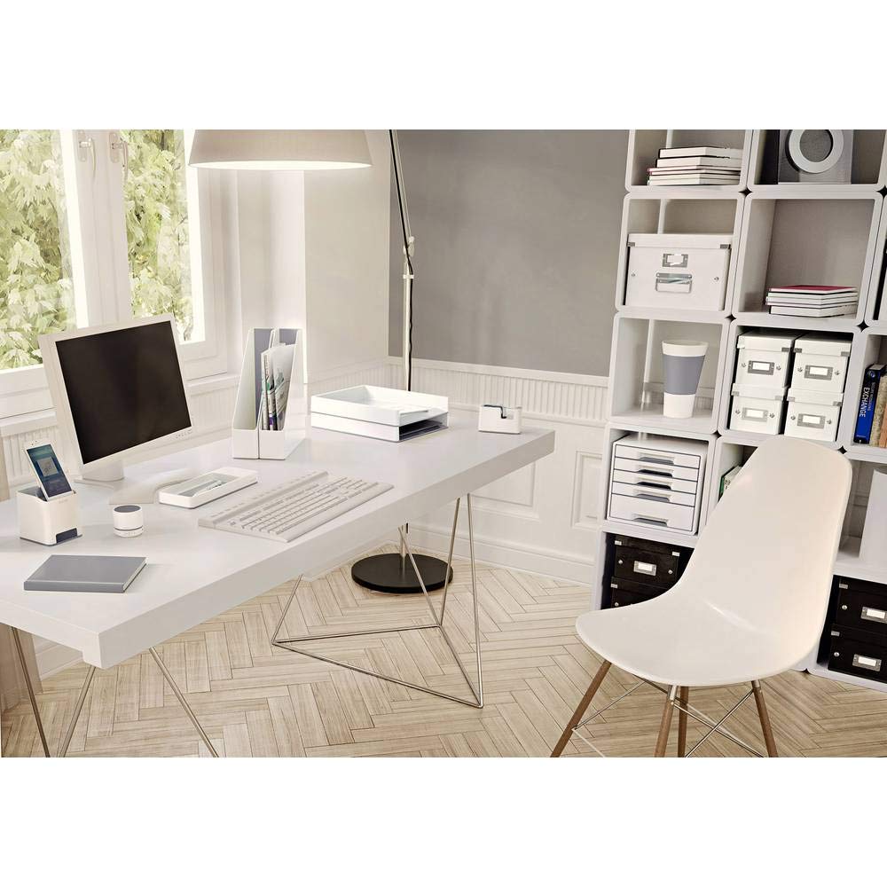Leitz Sound Pen Holder, Phone Amplifier, Wow Range, Pearl White/Grey, 53631001