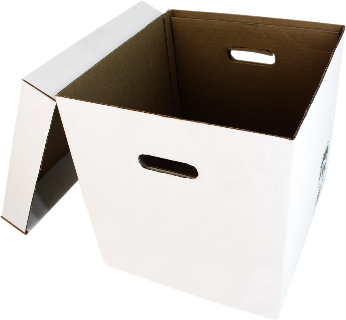 Durable Set of 5 12 inch Vinyl Record Storage Boxes - Heavy-Duty Cardboard Construction with