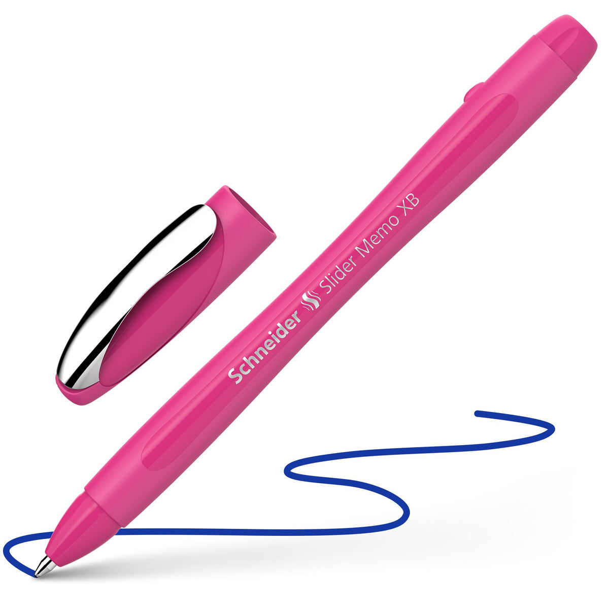 Schneider Slider Memo XB and Slider Rave XB 150265 Ballpoint Pen (Body Colour: Power Pink, Ink