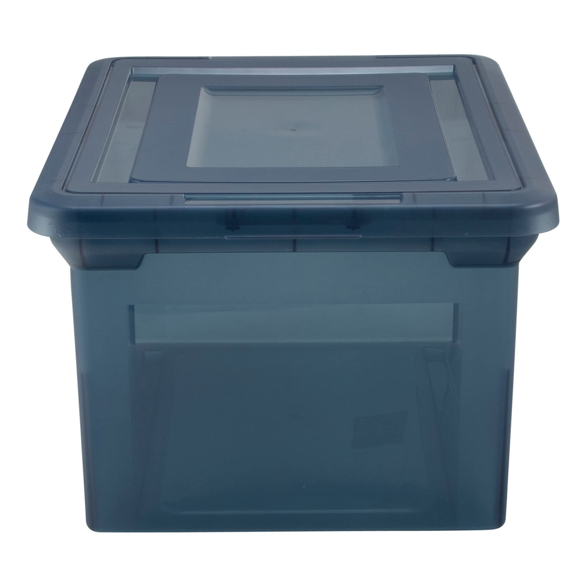 Office Depot® Brand File Tote, 35 Qt, Letter/Legal Size, 10-13/16"H x 13-5/8"W x 18" D, Copen Blue