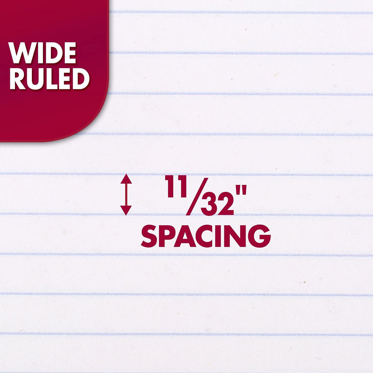 Mead Spiral Notebook, 4 Pack, 1 Subject, Wide Ruled Paper, 7-1/2" x 10-1/2", 70 Sheets per