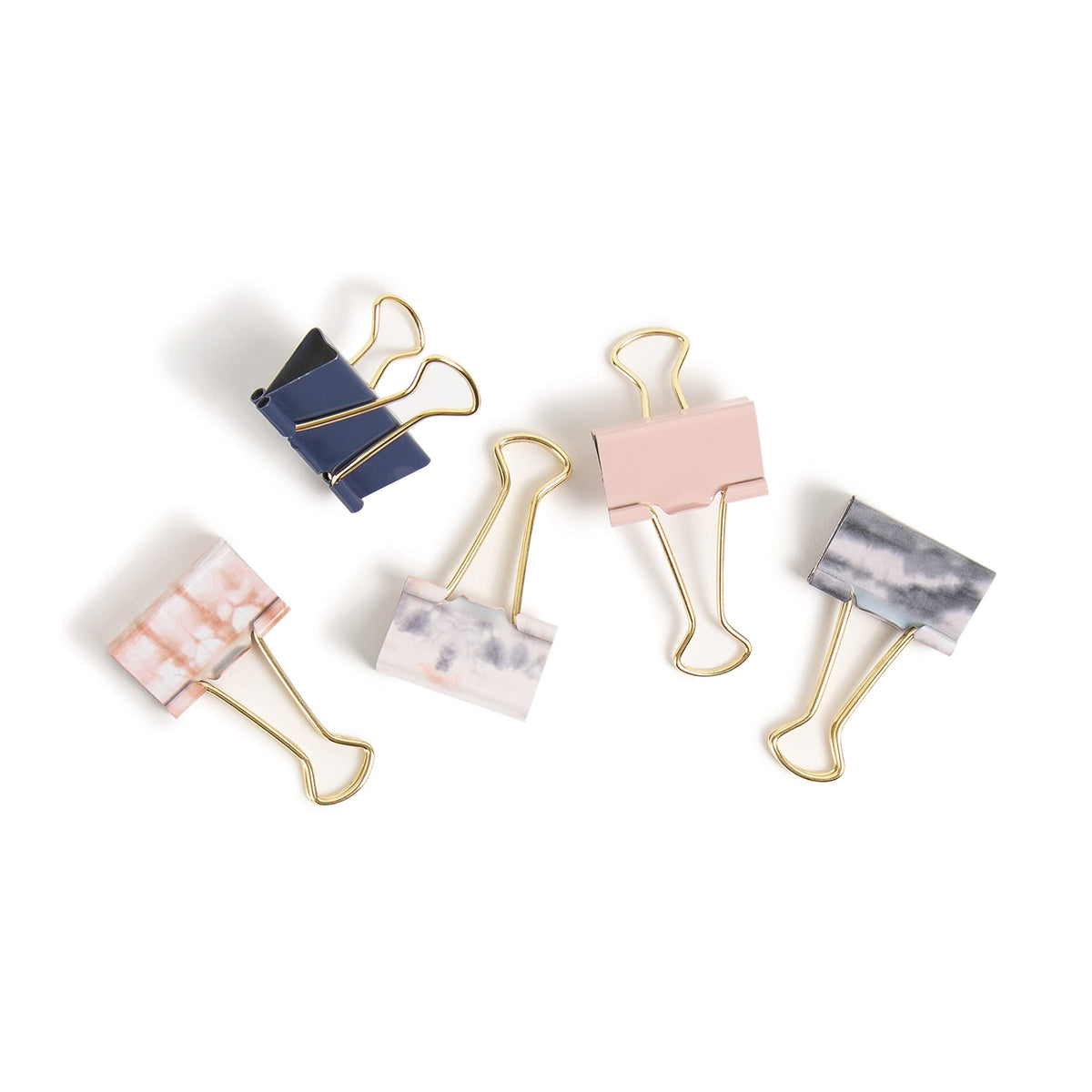 U Brands Binder Clips, 36-Count, 1-1/4 Inch, Medium Paper Clamps, Soft Dye