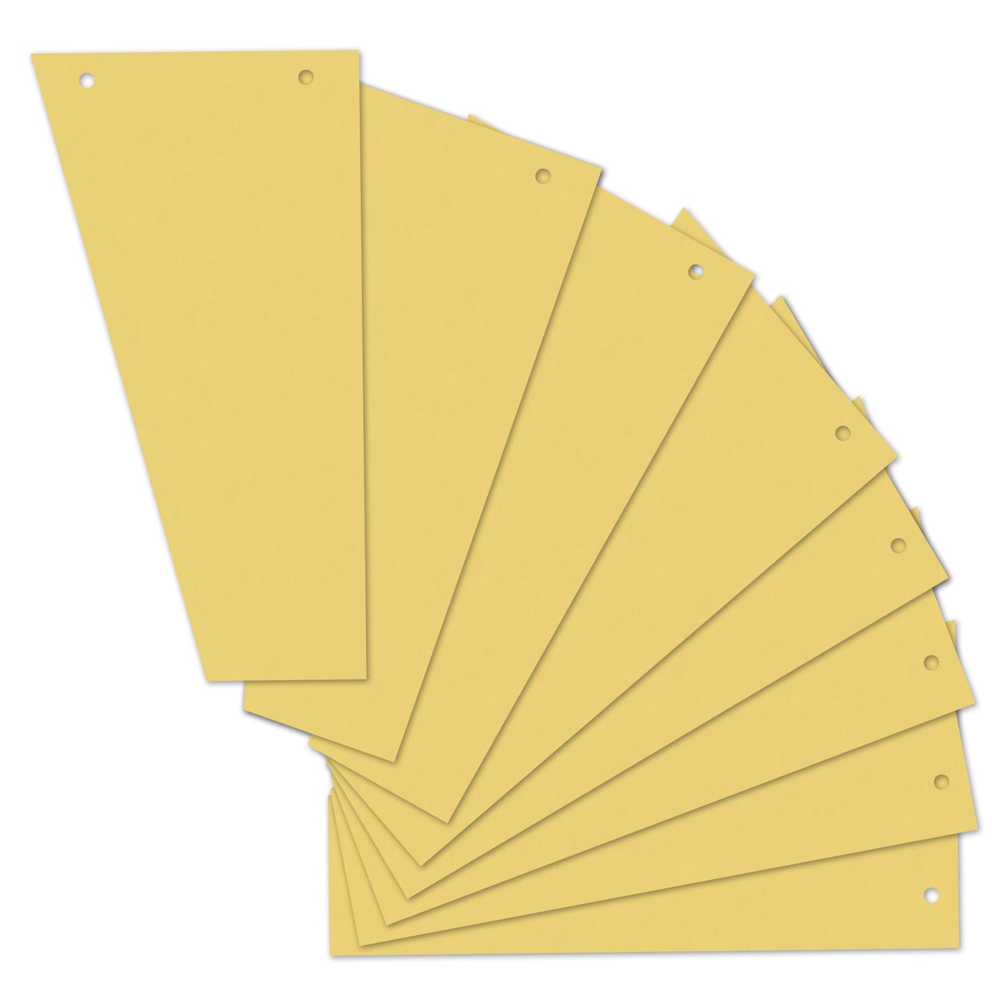Herlitz 100 Yellow Trapezoidal Dividers 120mm x 230mm