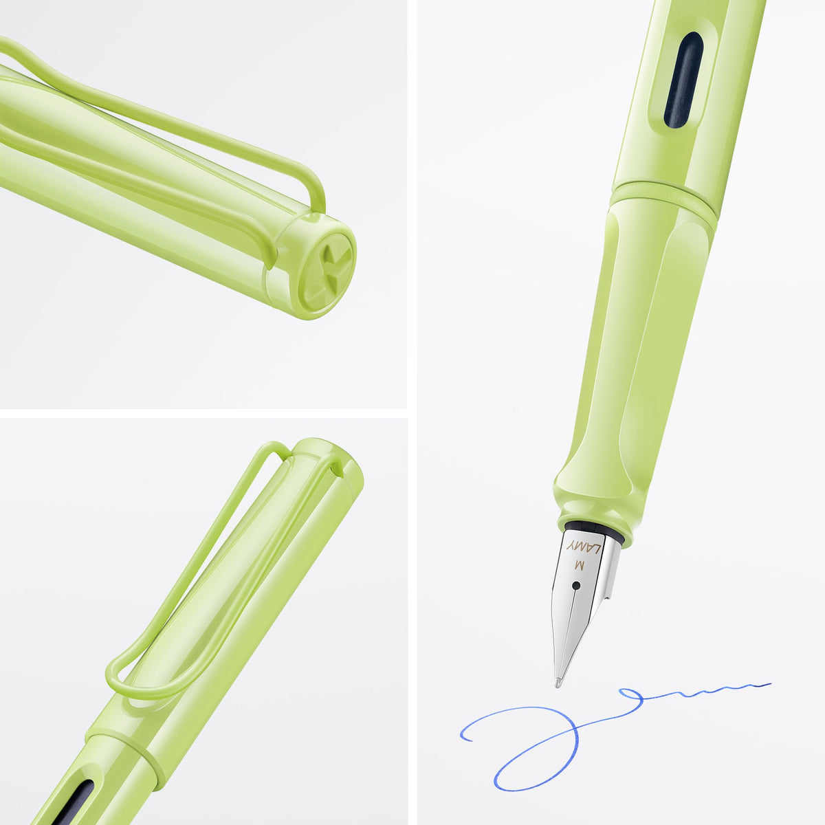 LAMY safari springgreen - Fountain Pen with ergonomic grip & polished Left-Handed steel nib (LH) in