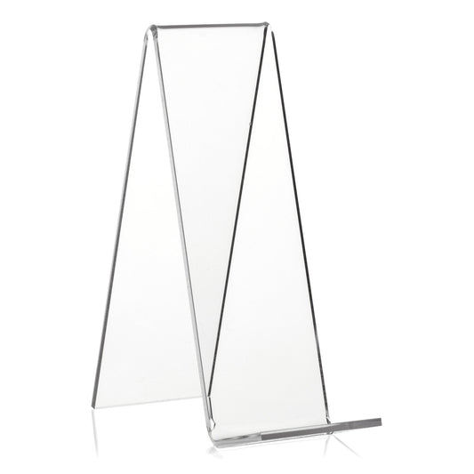 VITAdisplays Angled Acrylic Book Stand, Transparent, 15.0 cm