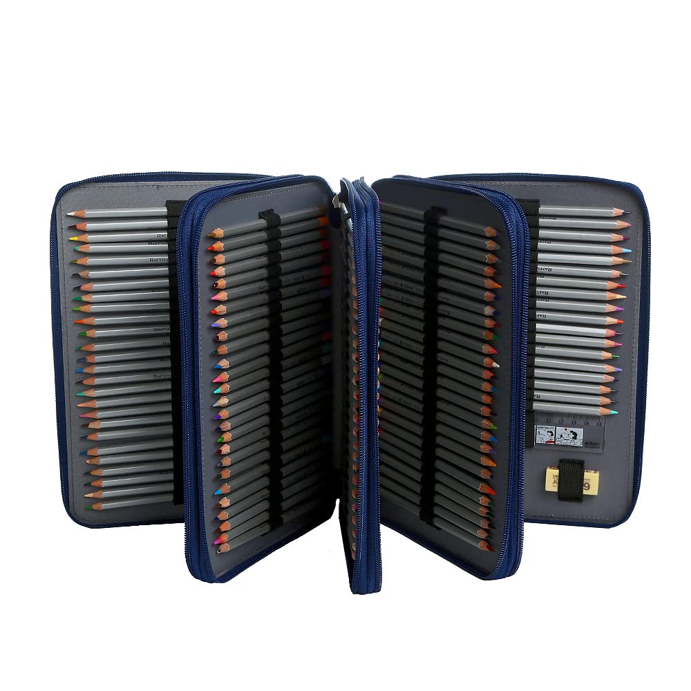 Lbxgap 200 Slots Colored Pencil Case Organizer, 4 Layer Bag