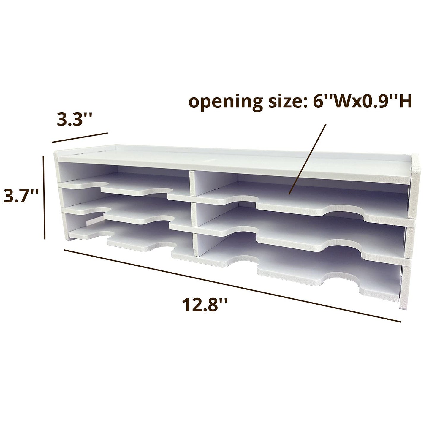 SANFURNEY 6 Slots Top Rack of Ink Pad Storage Holder