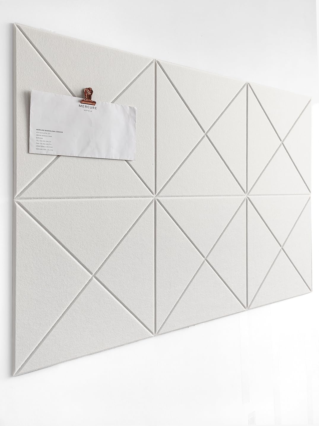 Cork Board 24 x36 Alternative - 6 Pack Felt Wall Tiles with Safe Removable Adhesive Tabs, Cork