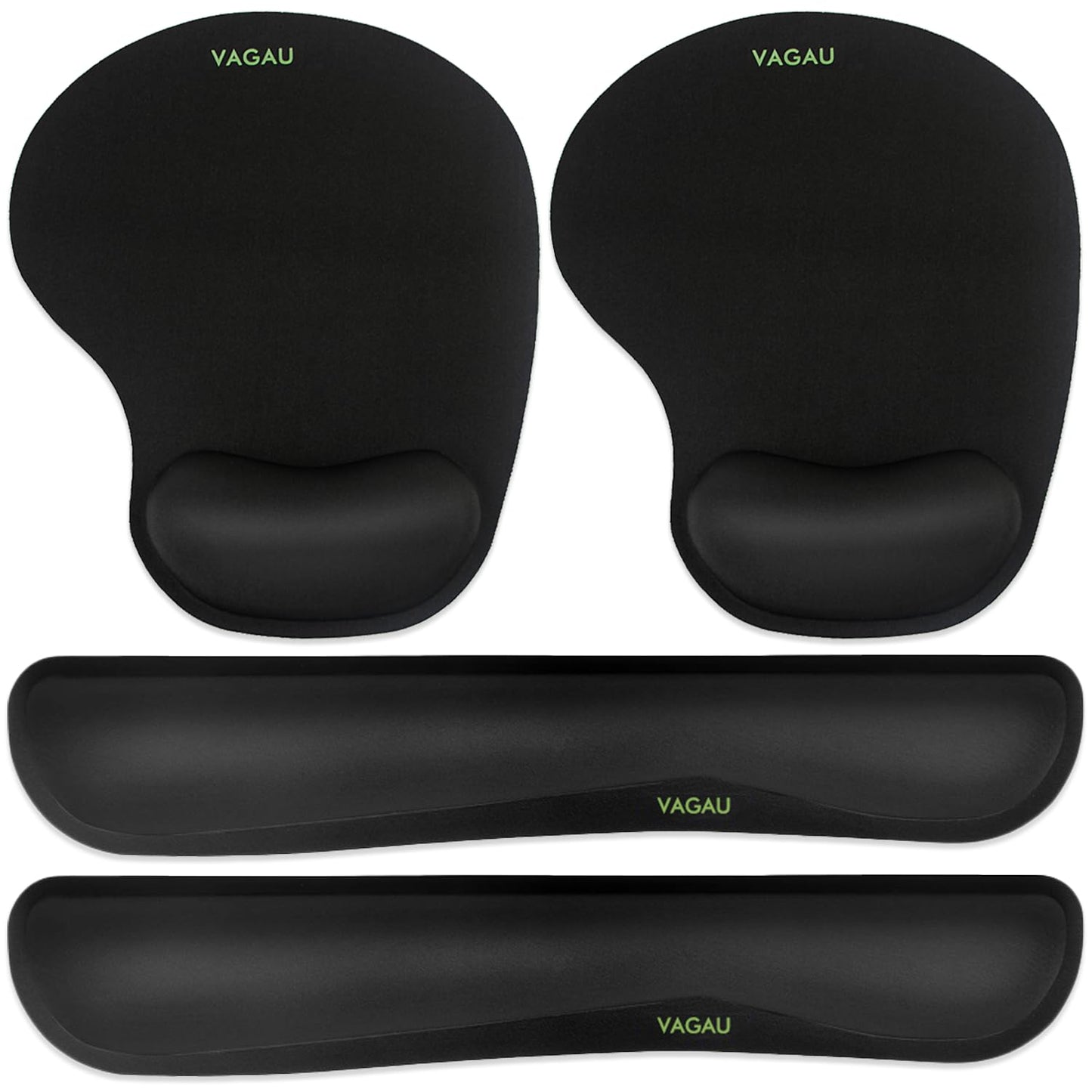 VAGAU Premium Keyboard Wrist Rest and Mouse Pad Wrist Support for 2 Pack