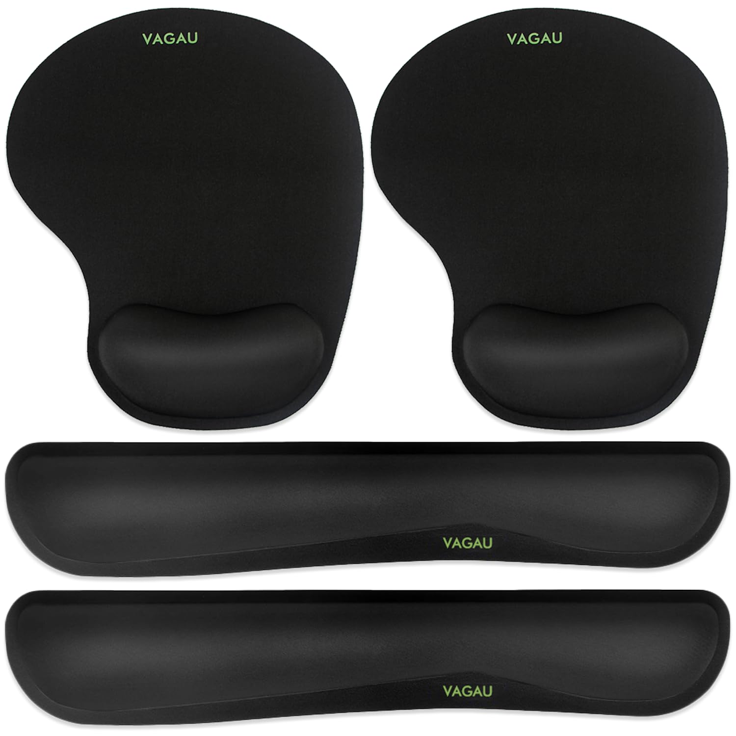VAGAU Premium Keyboard Wrist Rest and Mouse Pad Wrist Support for 2 Pack