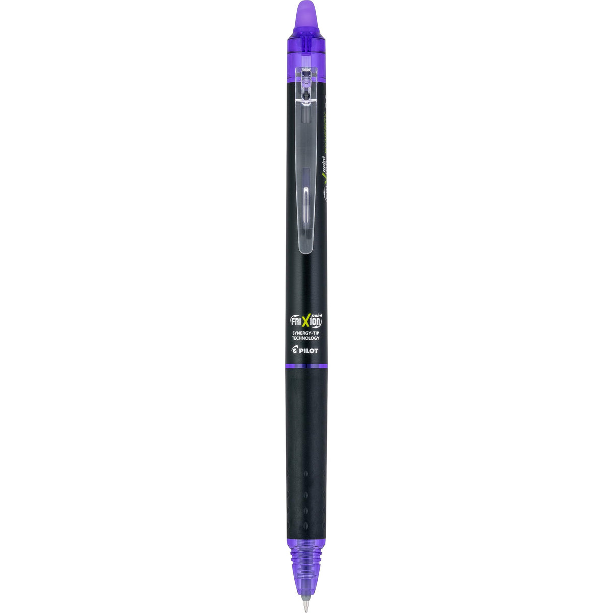 Pilot FriXion Synergy Clicker Erasable Gel Ink Pens, 0.5mm, Purple, 12-Pack