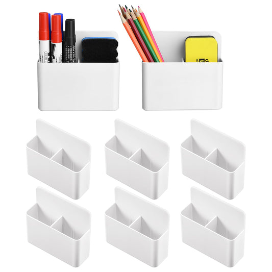Mabrasse 8p Magnetic Dry Erase Marker Holder,Pen and Eraser Holder for Whiteboard, Magnet Pencil