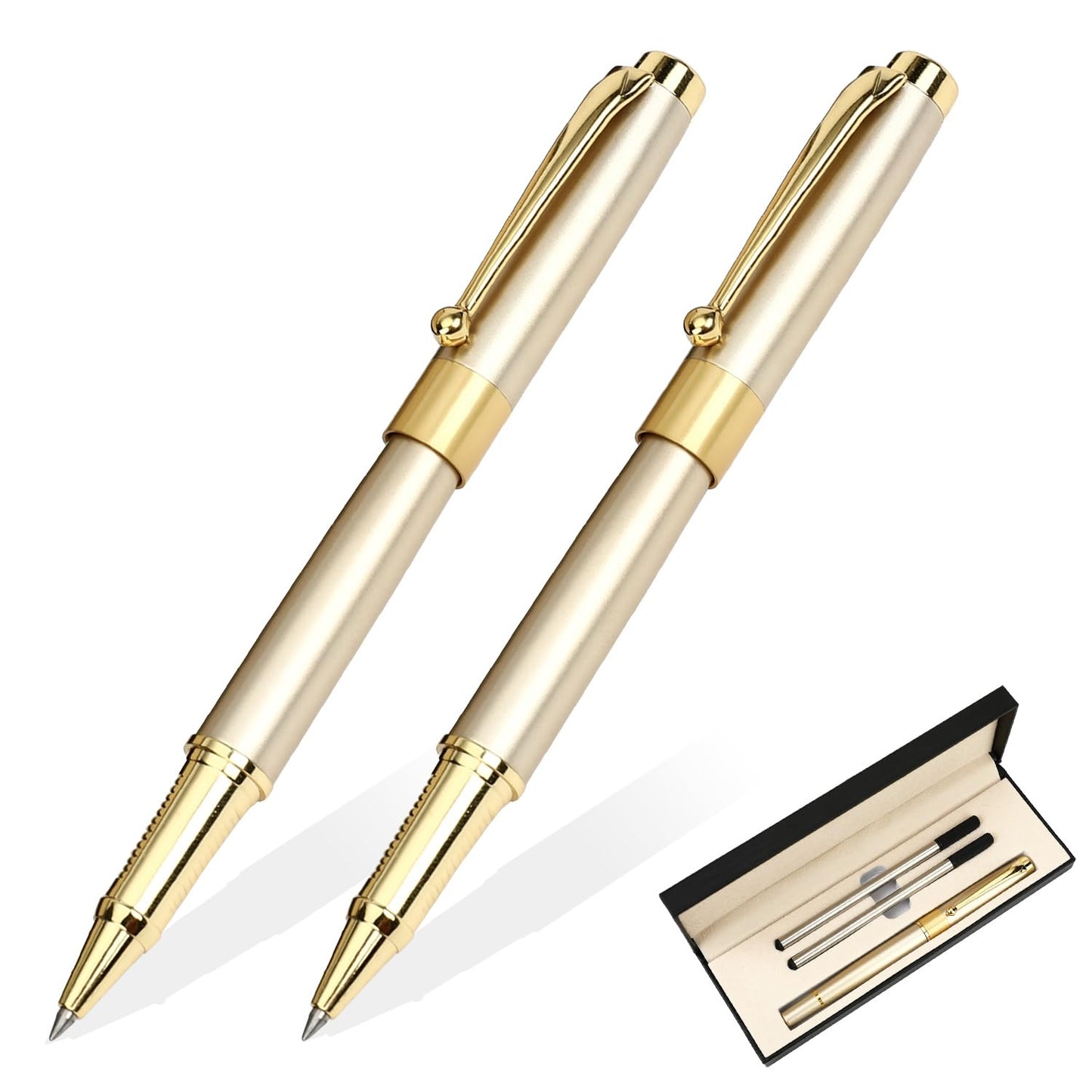 YIVONKA Ballpoint Pen Black Refill,Luxury Ballpoint Line width 0.5mm,Best Ball Pen Gift Set for Men