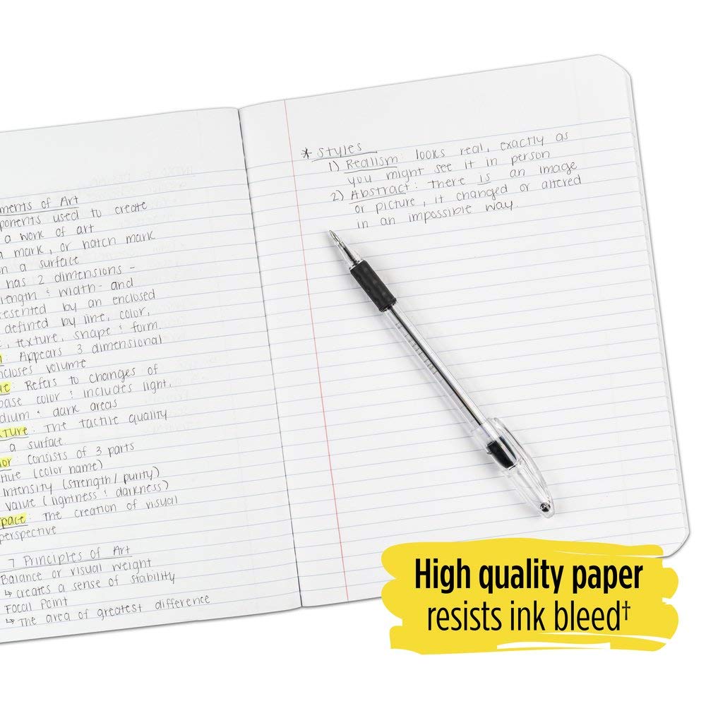 Five Star Composition Notebook, College Ruled Comp Book, Writing Journal, Lined Paper, Home School