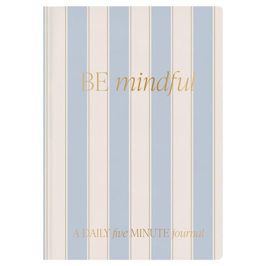 Sweet Water Decor Be Mindful Daily Journal, Cute Prompted Notebook for Women, 200 Ruled Pages for