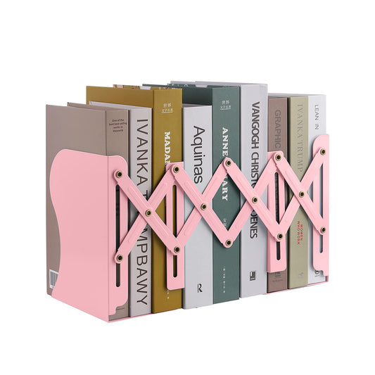MSDADA Adjustable Bookends, Book Ends for Heavy Books, Expandable Book Organizer for Desk, Shelf