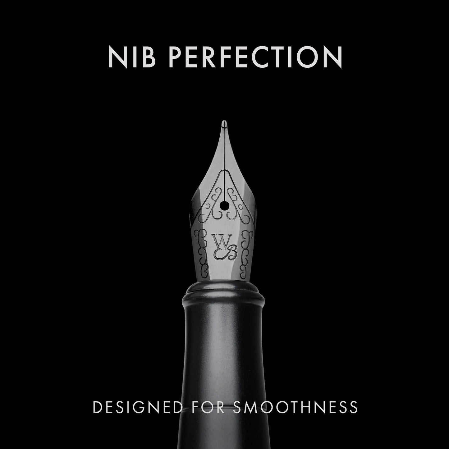 Wordsworth & Black Luxury Fountain Pen Set for Writing, Medium Nib, Black