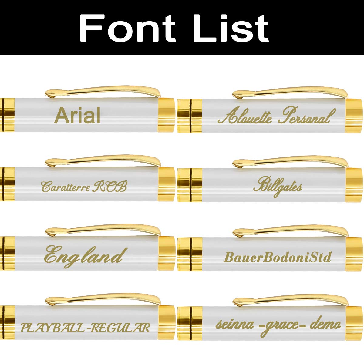 Aolun Personalized Pens,Custom Engraved Pen with Your Name Or Message,Refillable Medium