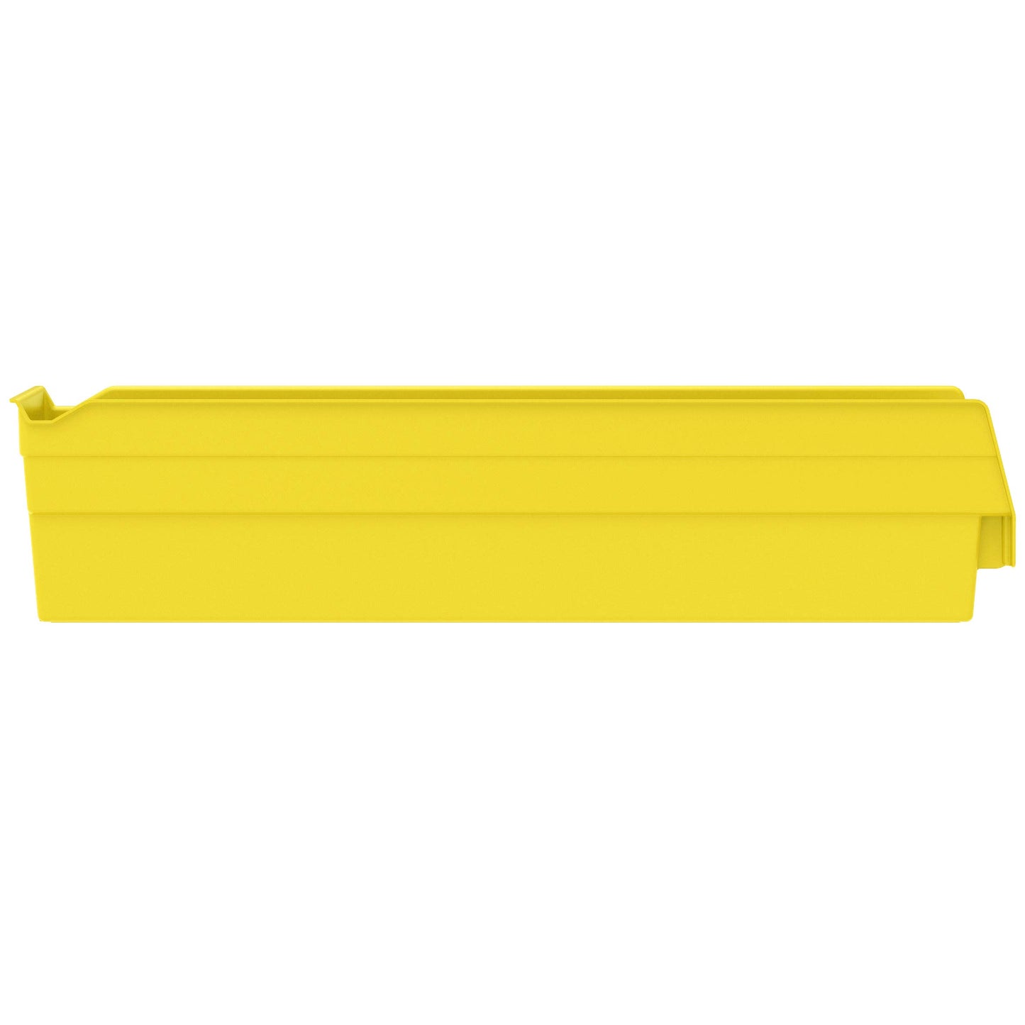 Akro-Mils 30128 Heavy Duty Plastic Shelf Bins, 18"x 4"x 4", Yellow, 12-Pack