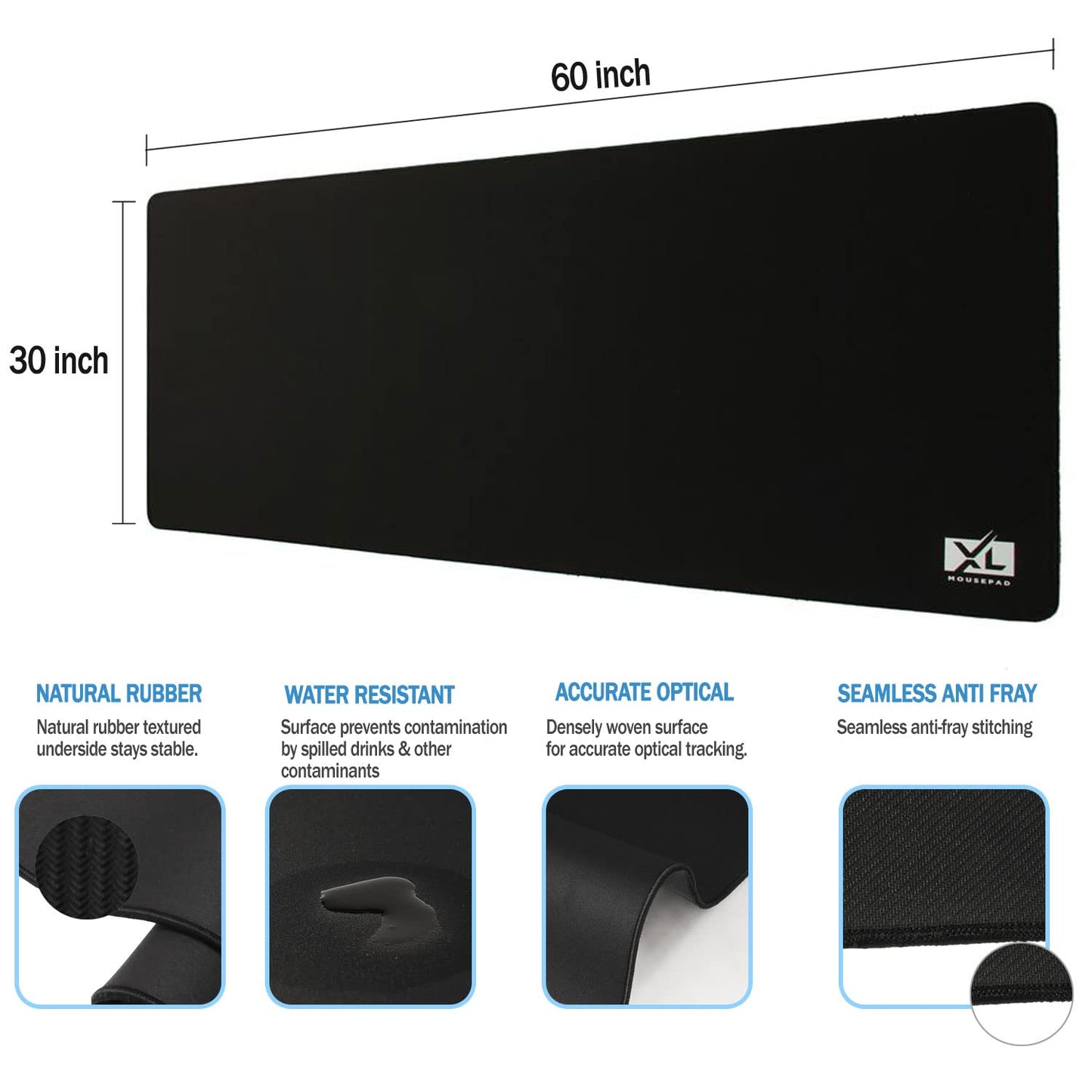 XL Mouse Pad - Big Desk Mouse Pad Extra Large for Gaming(60'' x 30'') - Super Thick Giant Mousepad