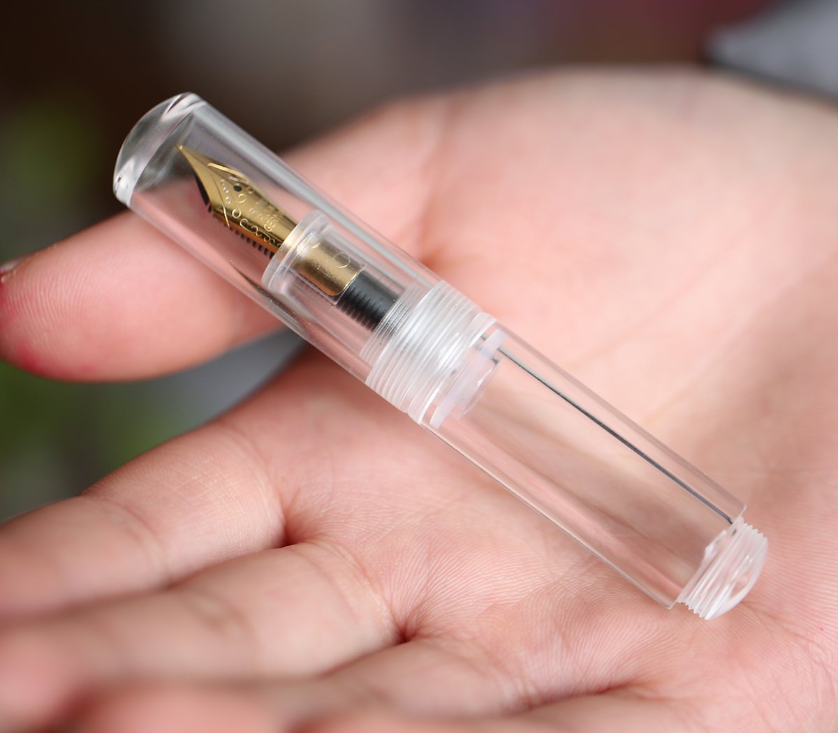 erofa MAJOHN Wancai Mini Fountain Pen (Extra Fine Nib 0.38mm) Transparent White Pocket-Size Travel