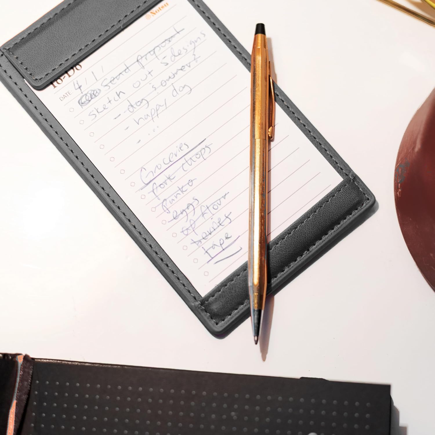 Notsu Note Card Holder - Minimalist 3x5 Inch Index Card Holder