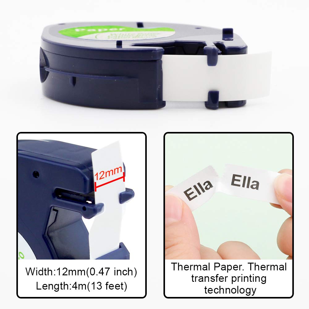 Replace for Dymo Label Maker Refills Compatible with Dymo Label Tape 91330