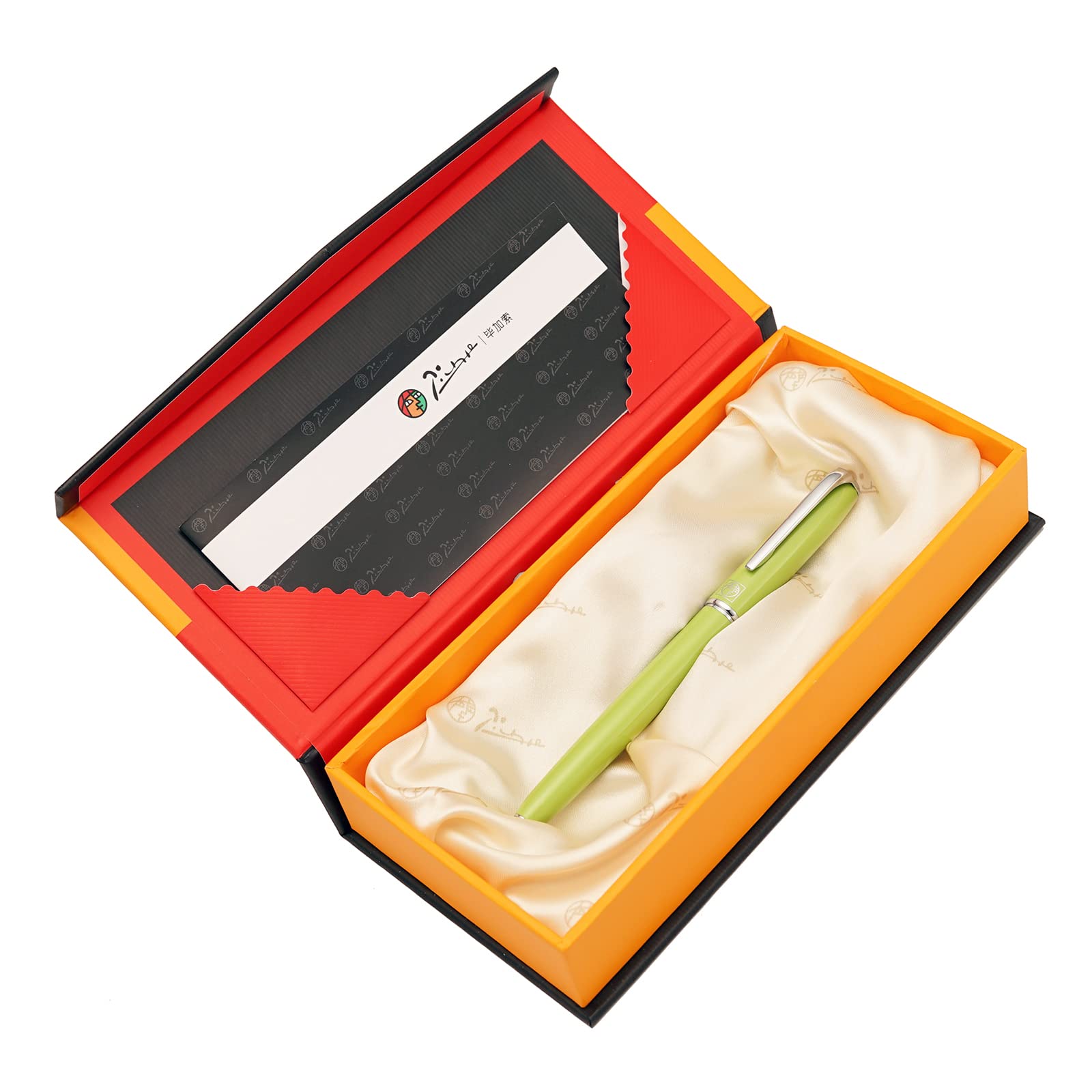 erofa Picasso 916 Green Fountain Pen with Gift Box Calligraphy Writing Pen Set Bent Nib Fude 1.0mm