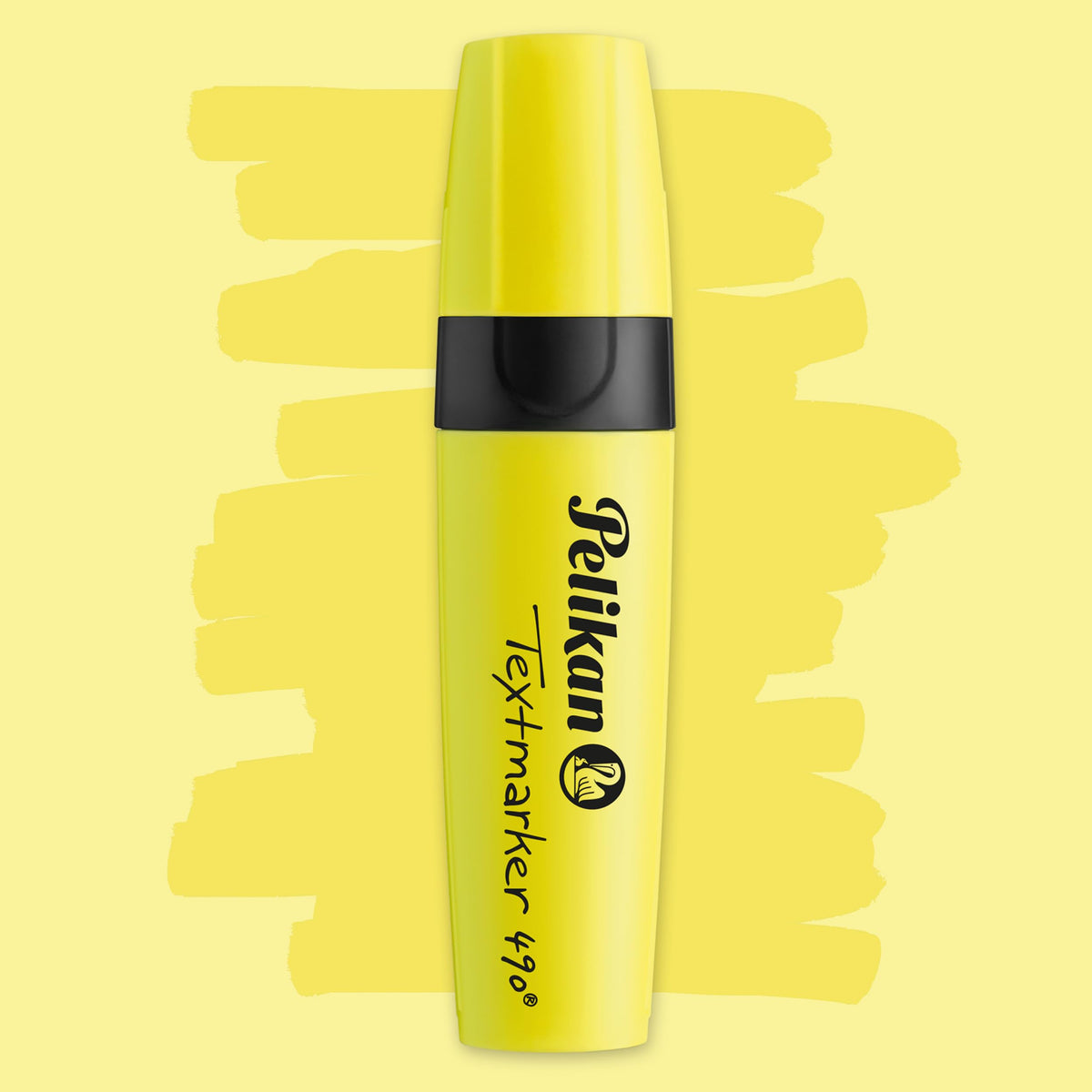 Pelikan 490 814089 Highlighters Fluorescent Yellow Pack of 10 in Folding Box
