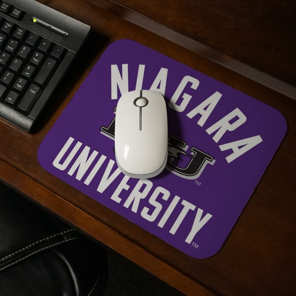 Niagara University Purple Eagles Logo Low Profile Thin Mouse Pad Mousepad