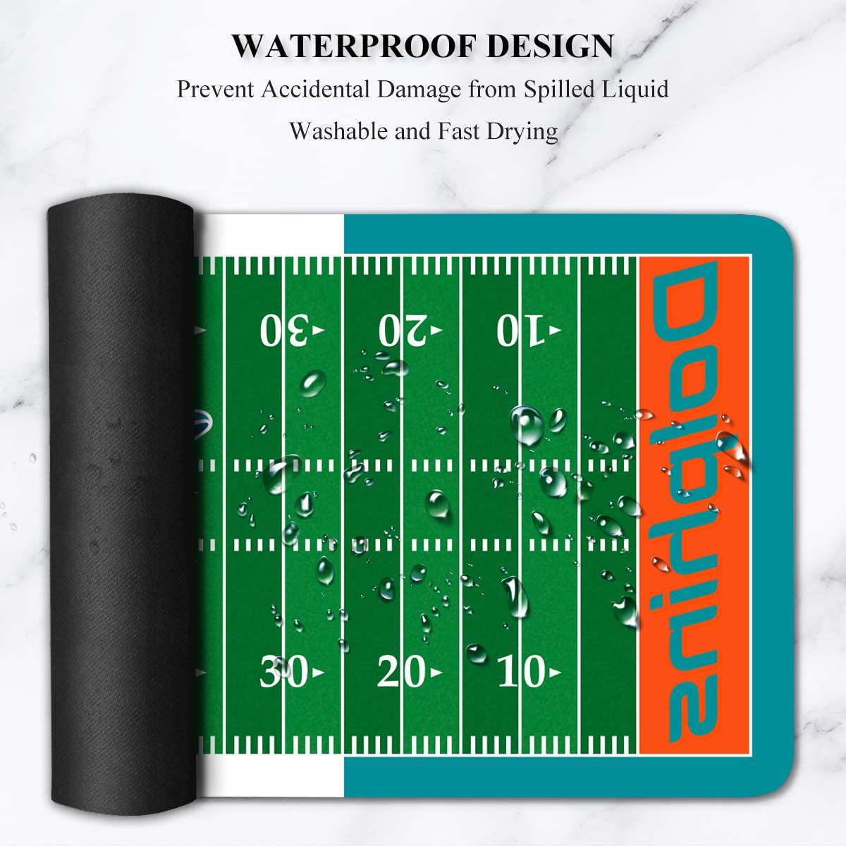 Large Gaming Mouse Pad, Mousepad with Non-Slip Rubber Base for Laptop Computer Desktop
