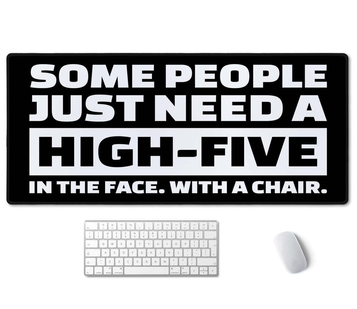 SSOIU Funny Quote Large Mouse Pad, Full Desk XXL Extended Gaming Mouse Pad 35.5" X 15.7"