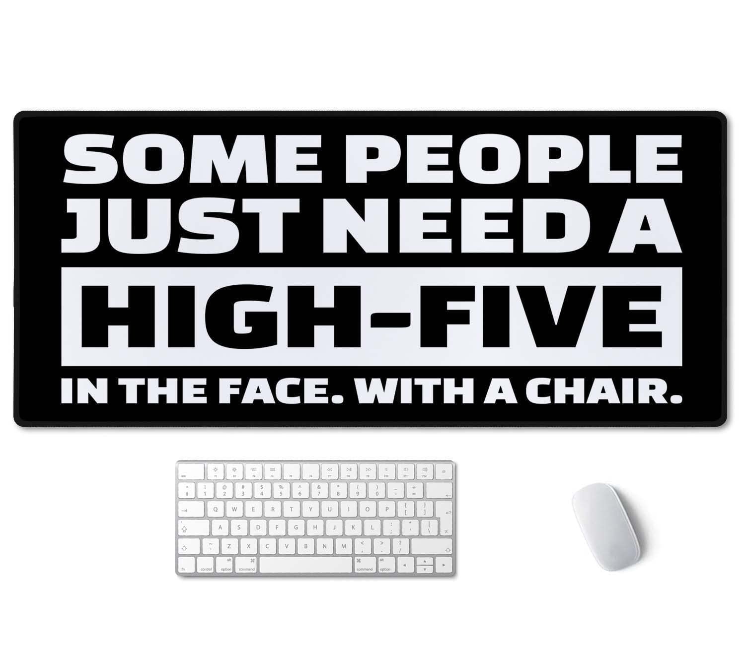 SSOIU Funny Quote Large Mouse Pad, Full Desk XXL Extended Gaming Mouse Pad 35.5" X 15.7"