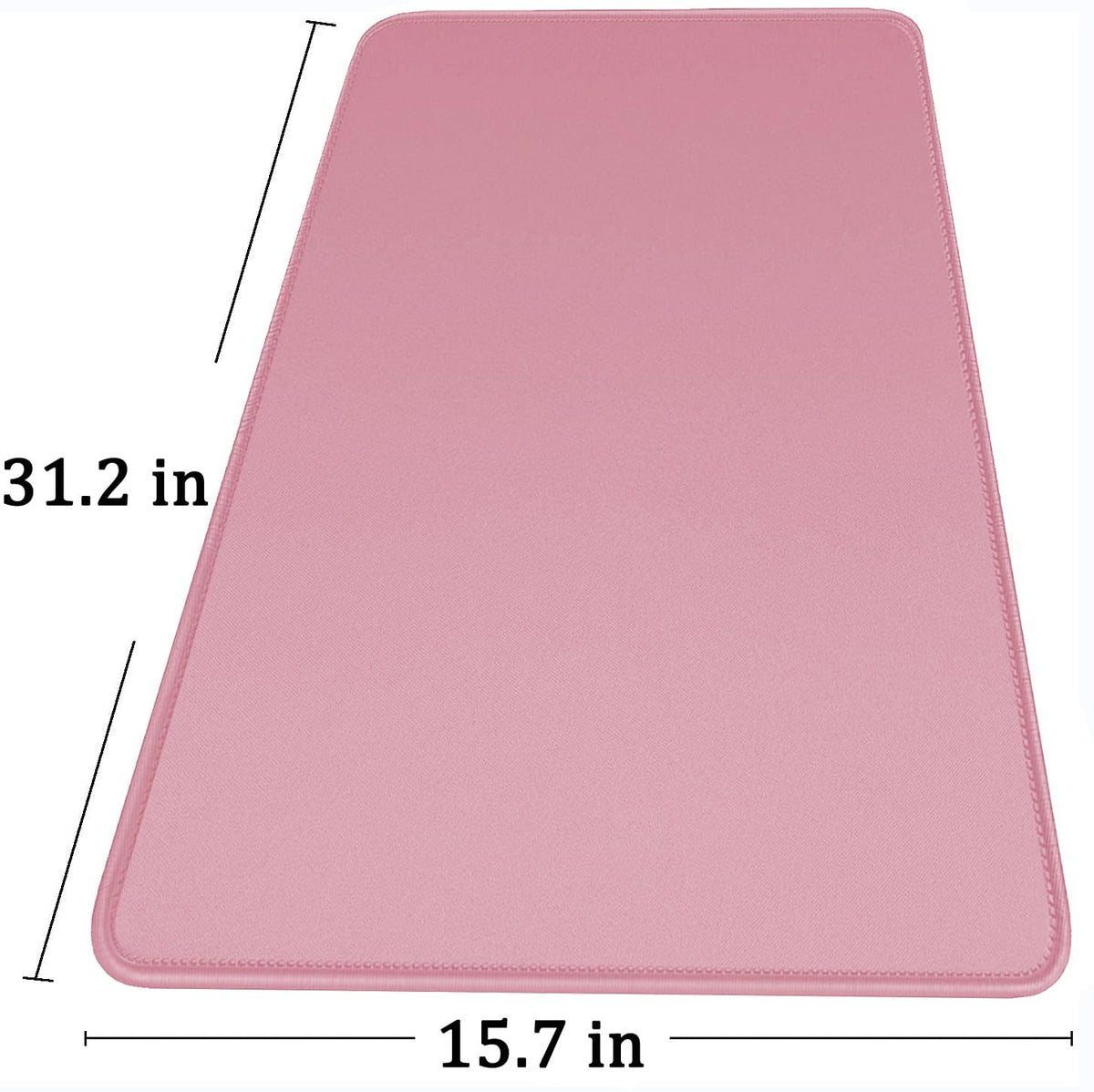 Large Mouse Pad with Stitched Edges, Durable Non-Slip Natural Rubber Base