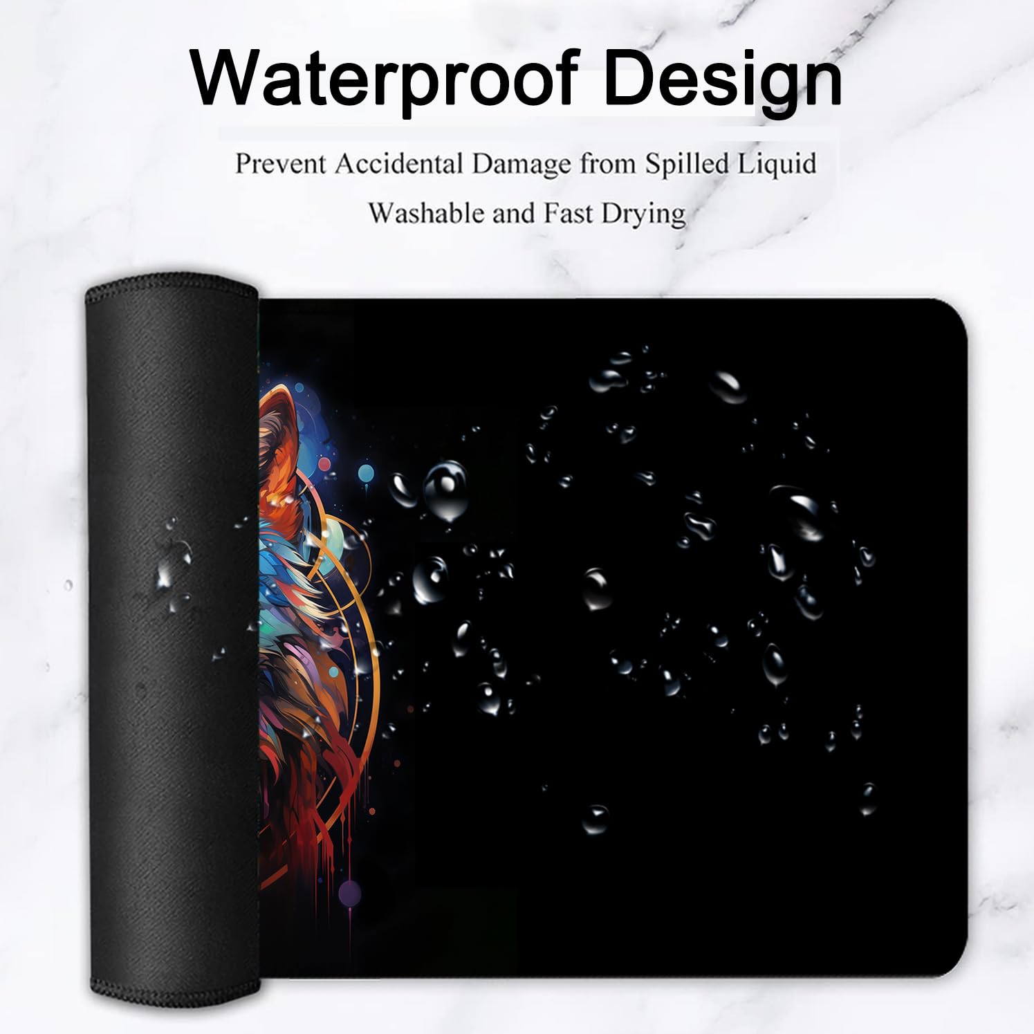 Large Mouse Pad, 31.5 x 11.8in Extended Gaming Mouse Pad with Stitched Edges, XXL Mousepad