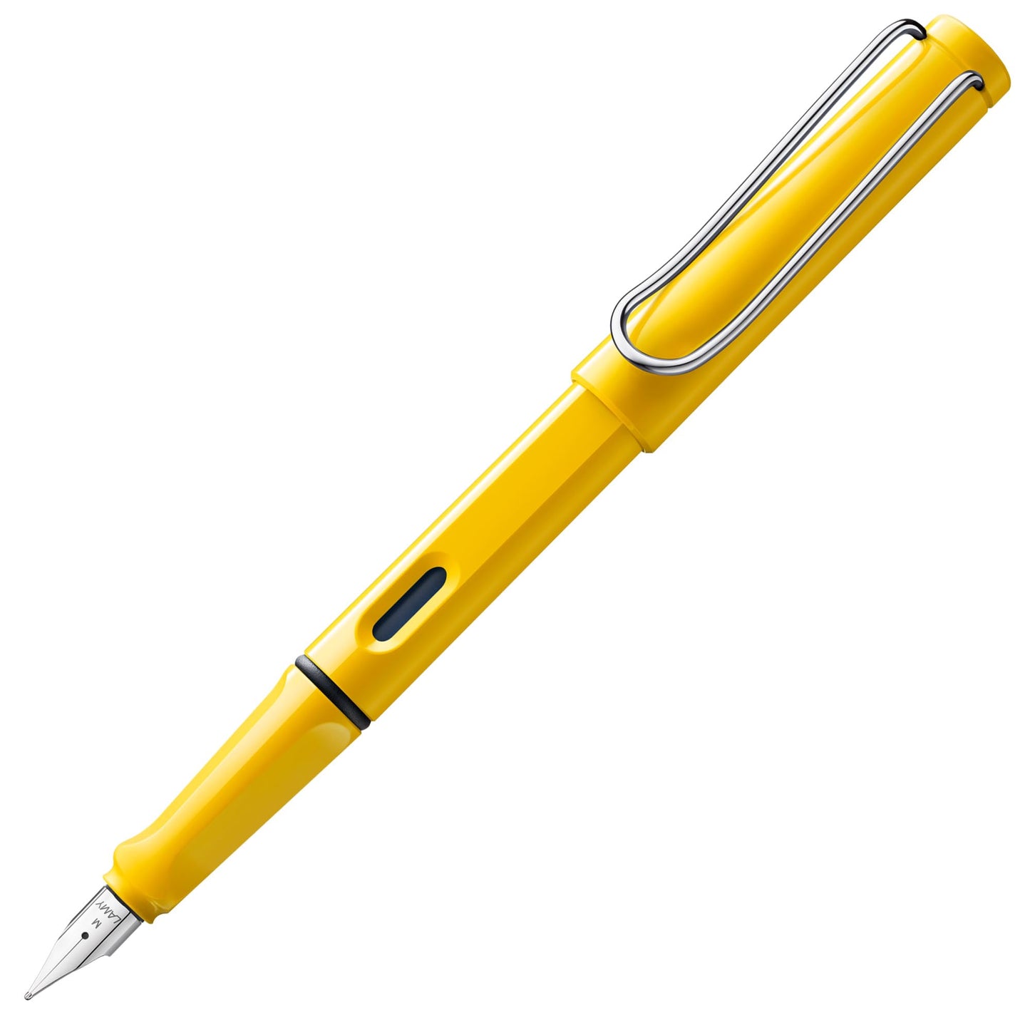 LAMY safari yellow - Fountain Pen with ergonomic grip & polished steel nib in size B - ideal for